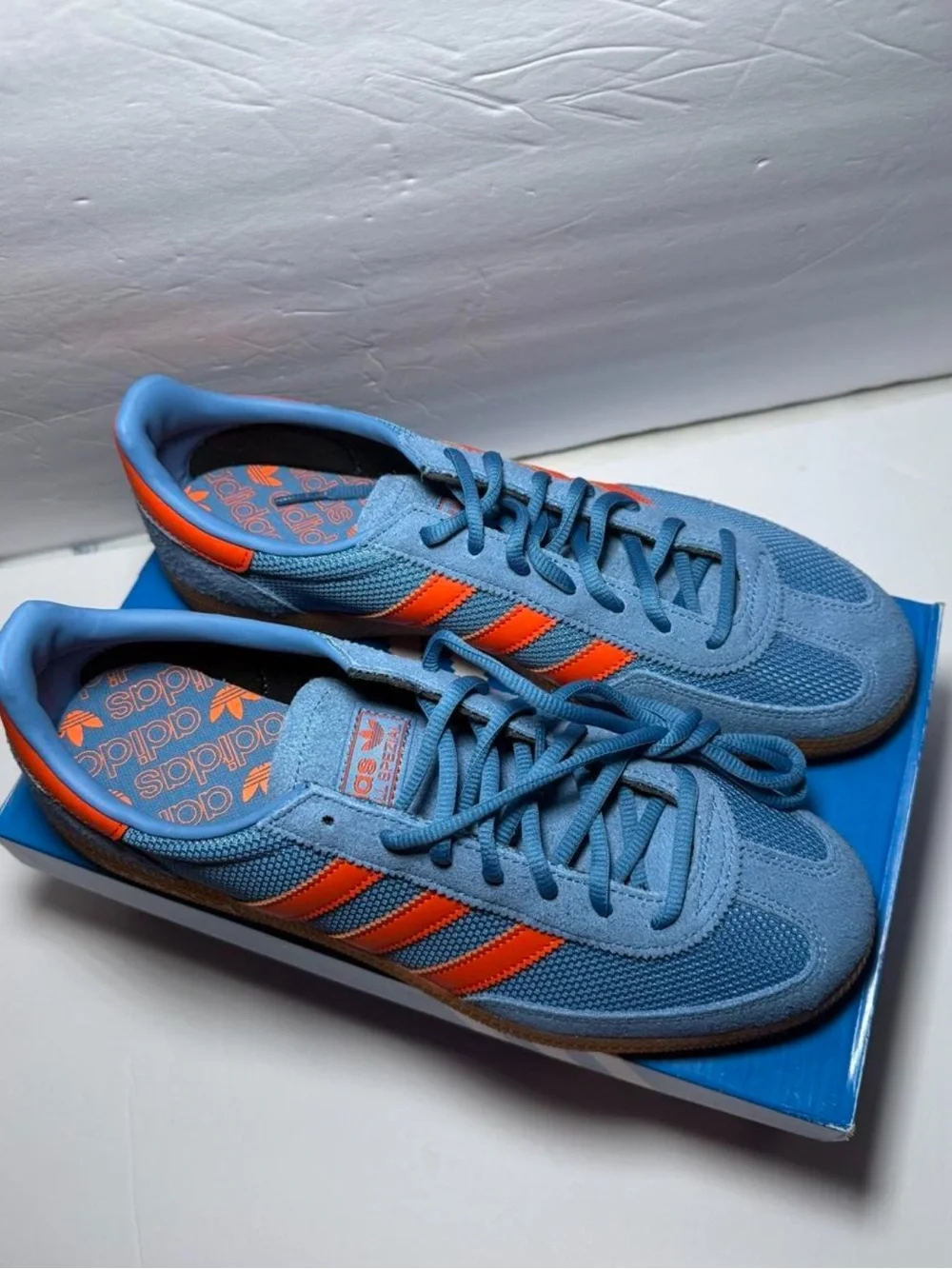 Adidas Handball Spezial - Men’s 10.5 (Wmn’s 11.5) - Blue Orange JH5445